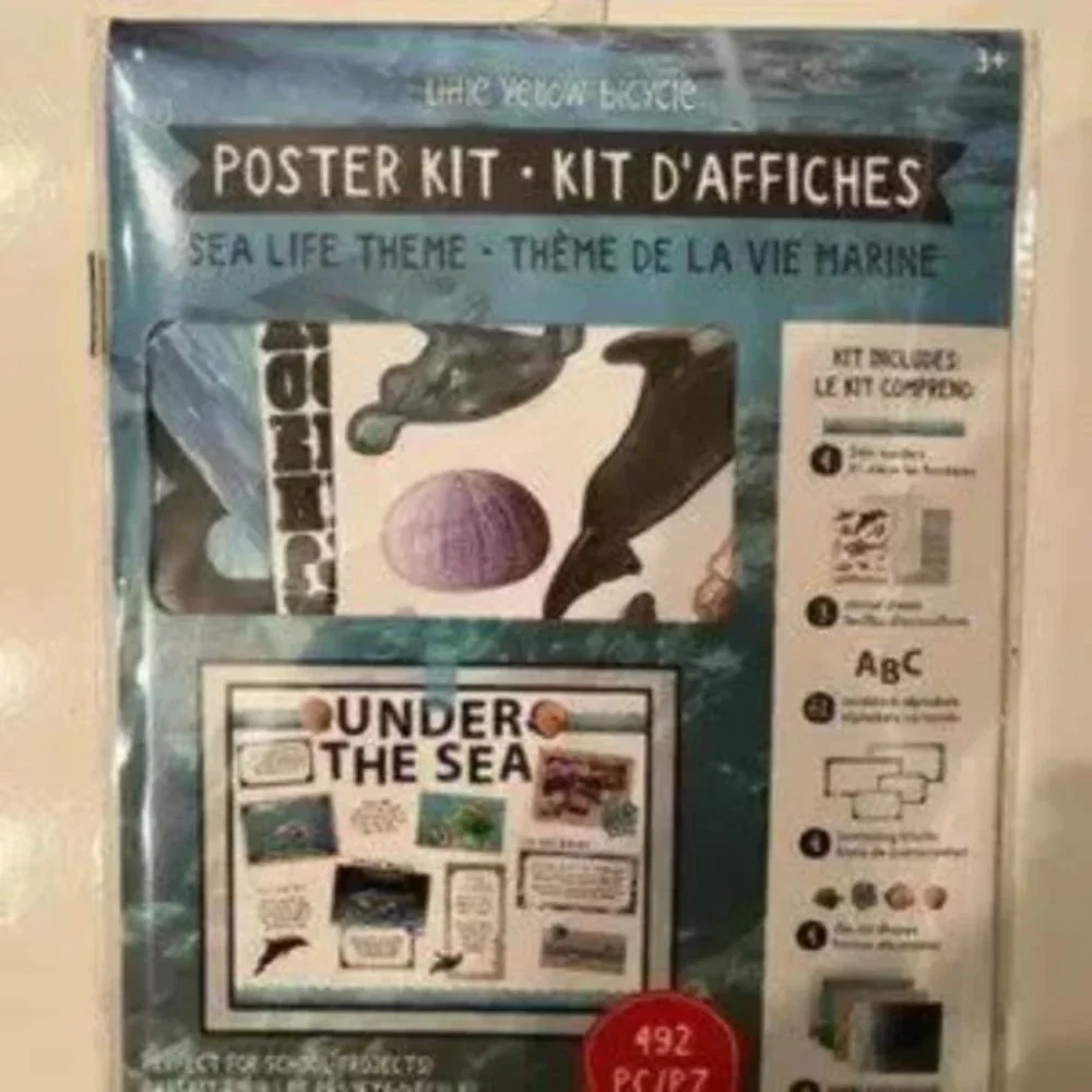 Poster Kits (5 Kits:  1 Space,  1 Sea Life,‎ and 3 Nature Themed  (new)